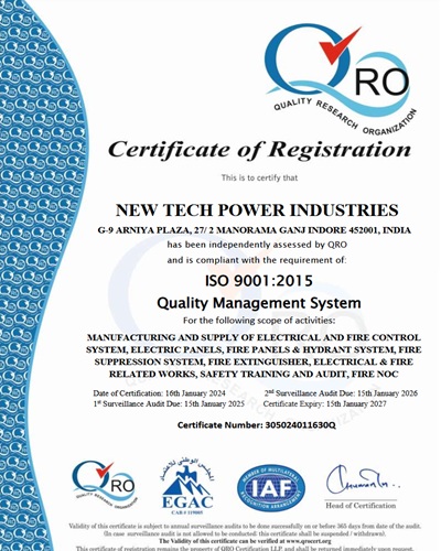 ISO 9001 2015 Certificate